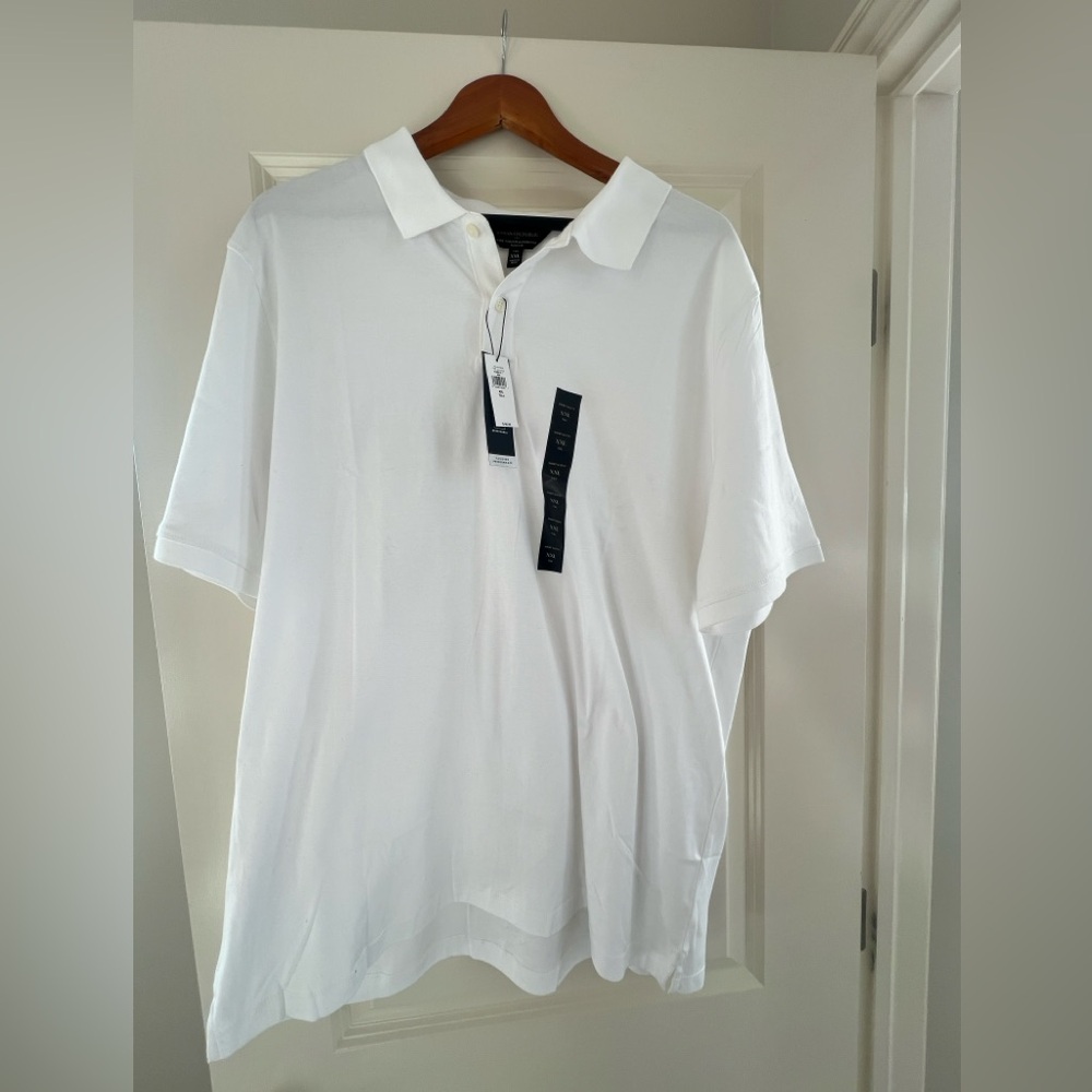 Banana Republic Crisp White Polo Shirt